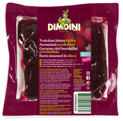Ångkokta rödbetor i skivor, 350 g