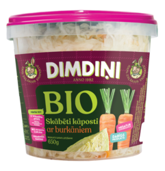 Биологическая квашеная капуста с морковкой, 650g