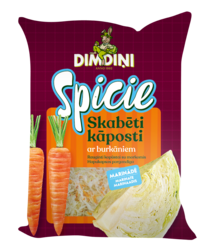 Rauginti kopūstai su morkomis marinate, 850 g