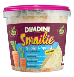 Marinuoti švieži kopūstai „Smailie“ su morkomis, 650 g