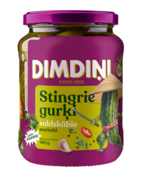 Pickled cucumbers in sweet and sour marinade, 680 g