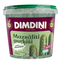 Lightly salted cucumbers, 900g
