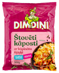 Troškinti kopūstai su rūkyta kumpiu, 500 g