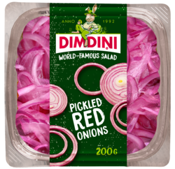 Pickled red onions 200g