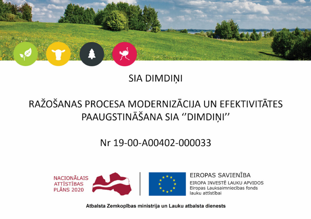 Ražošanas procesa efektivitātes paaugstināšana SIA “Dimdiņi” 2023