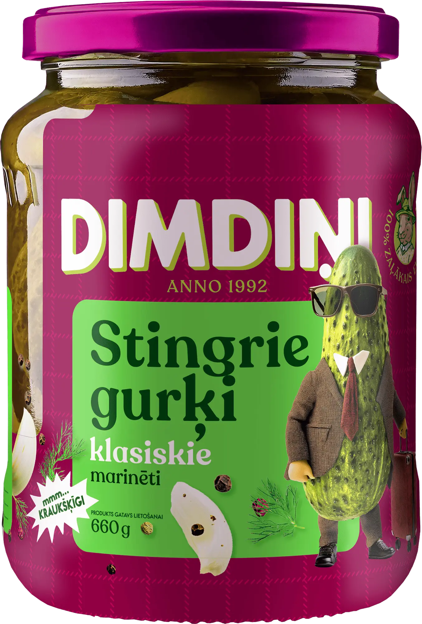 Pickled cucumbers in a classic marinade, 660g