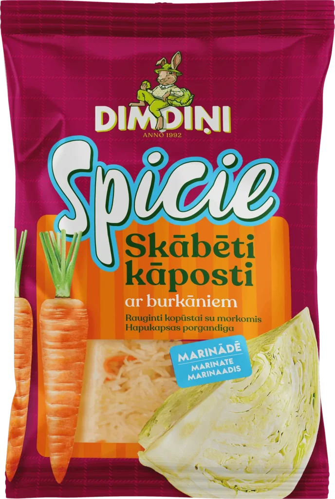“Spicy” Sauerkraut with Carrots, 850g