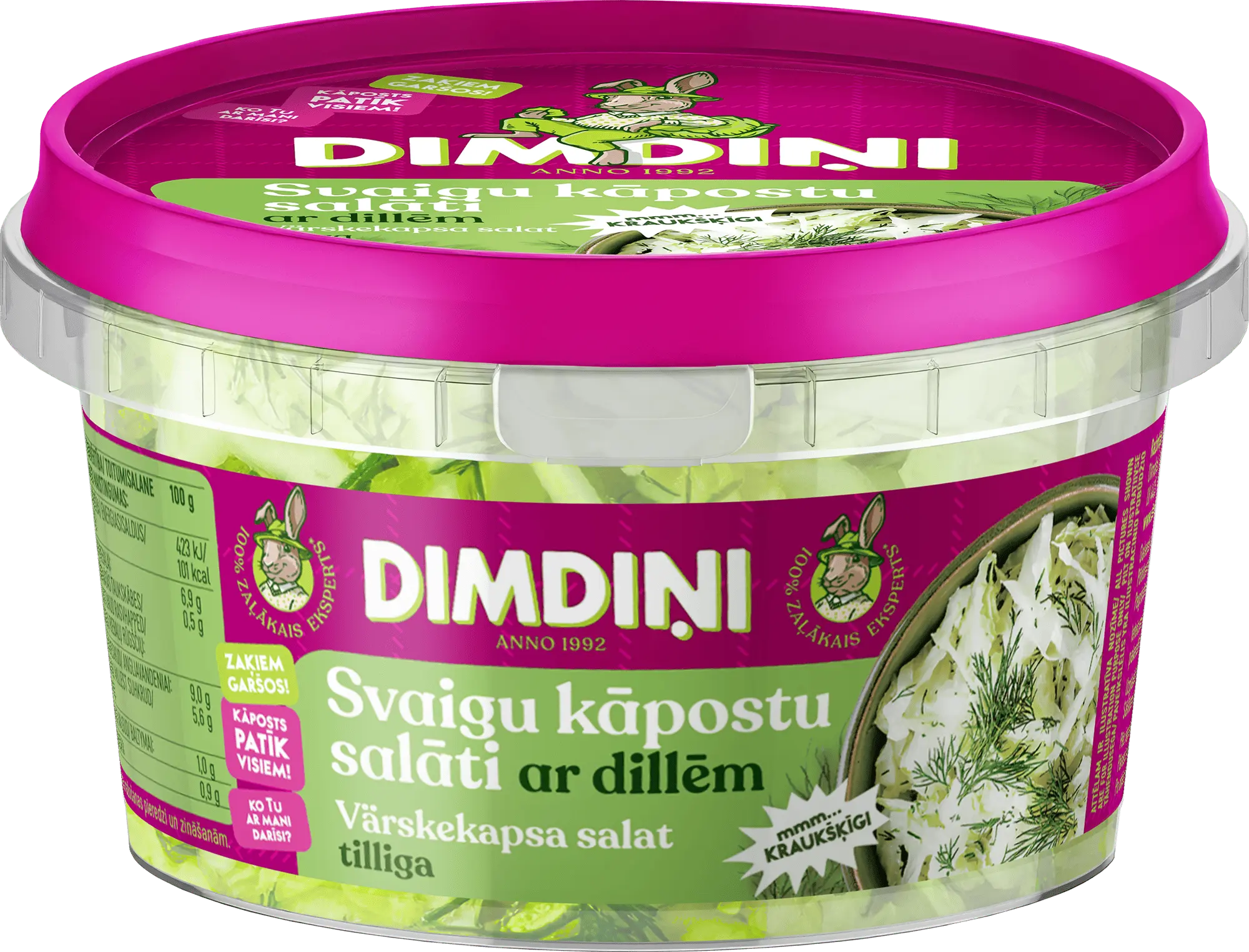 Fresh cabbage salad with dill, 400g