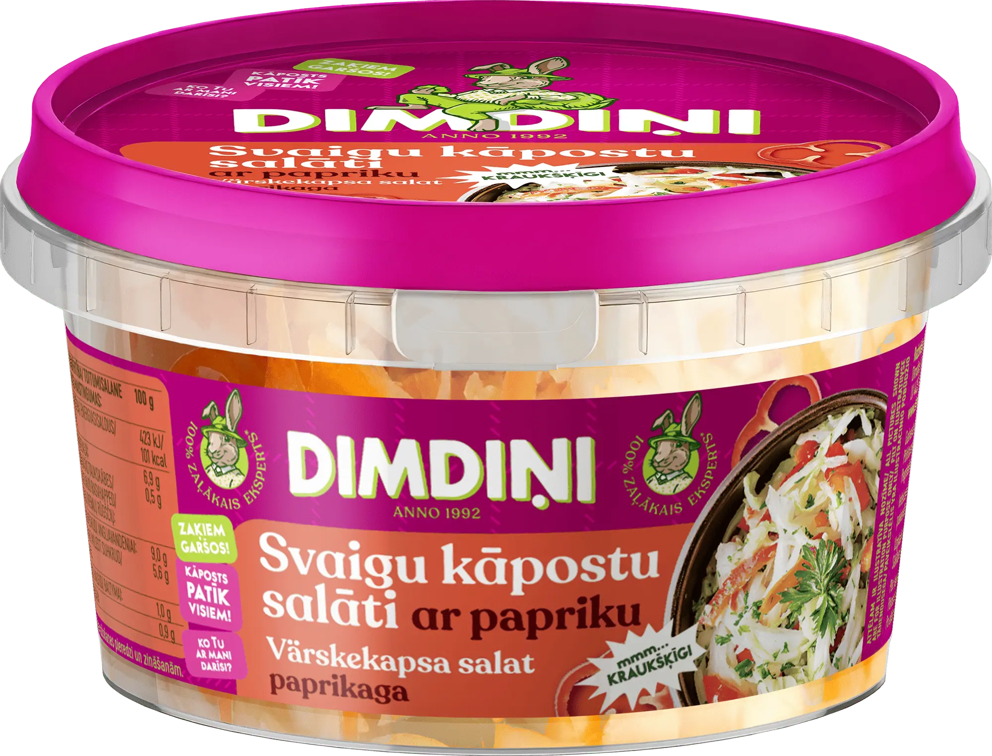 Fresh cabbage salad with bell pepper, 400g