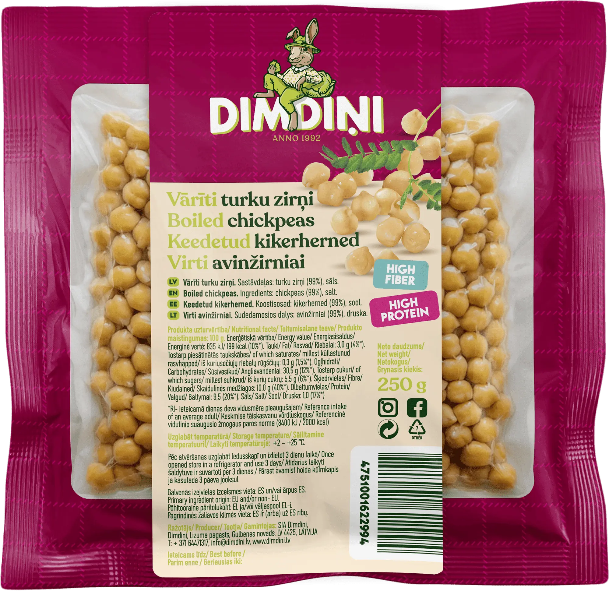 Chickpeas, 250g