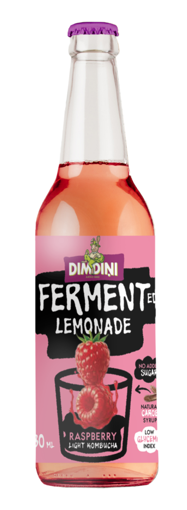 Raspberry Fermented Lemonade – Light Kombucha